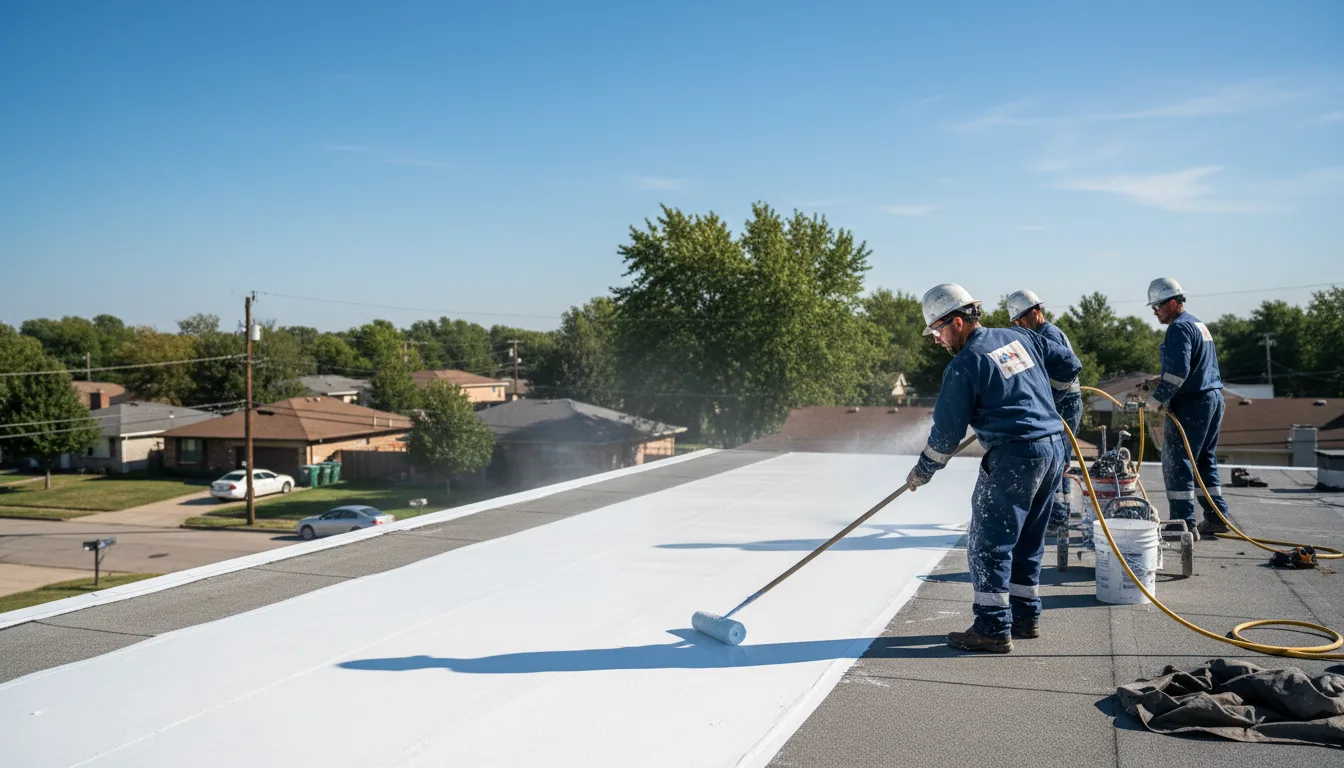 Commercial roof coating in Marion, KS near me